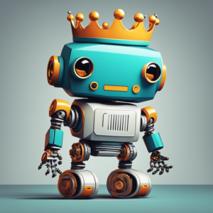 freelancing-robot-in-fiverr-stylistic-with-a-crown-814218713